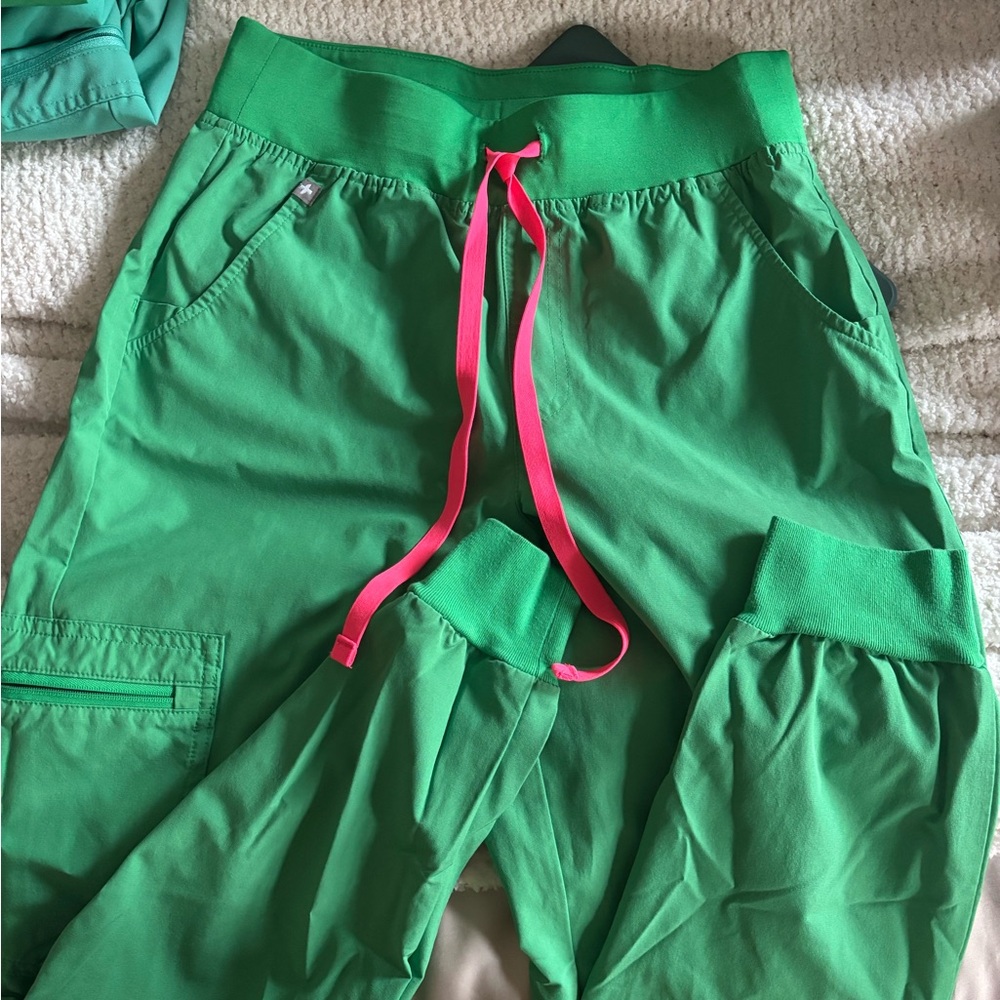 Figs Safety Green Joggers